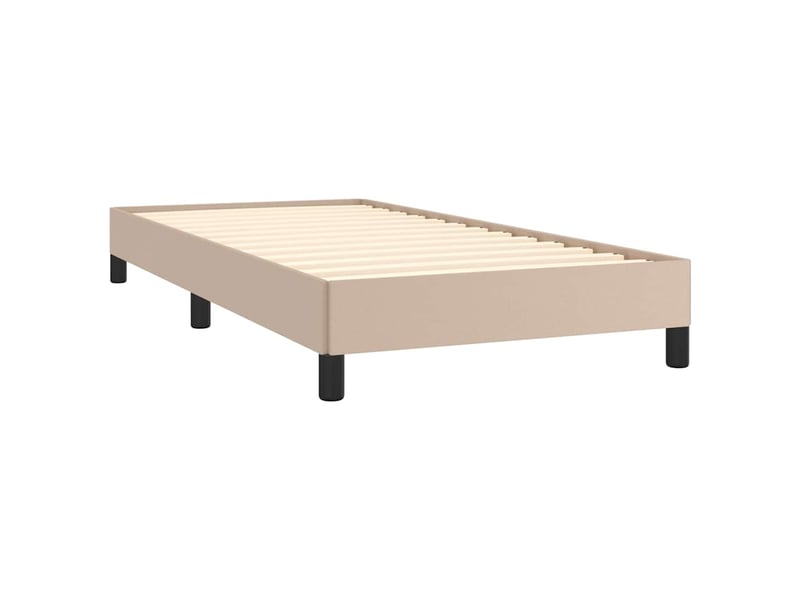  Lit simple- lit adulte -  cadre de lit sans matelas cappuccino 100x200 cm similicuir  - Conforama C