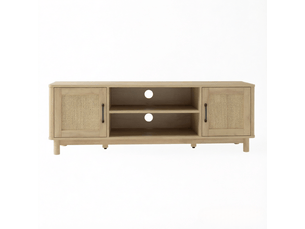 Meuble tv coloris bois clair 135 cm <strong>MIVRAY </strong>  <strong></strong>