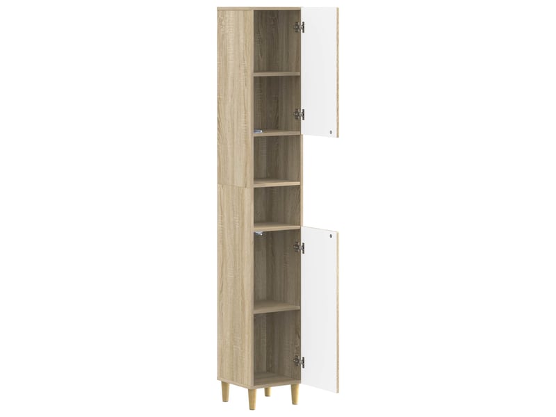 Colonne de salle de bain avec étagère ouverte delft shl3284 - Conforama C