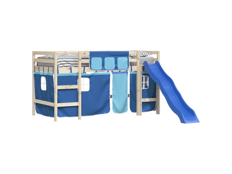  Rideaux pour lit mezzanine bleu polyester cf44938  - Conforama D