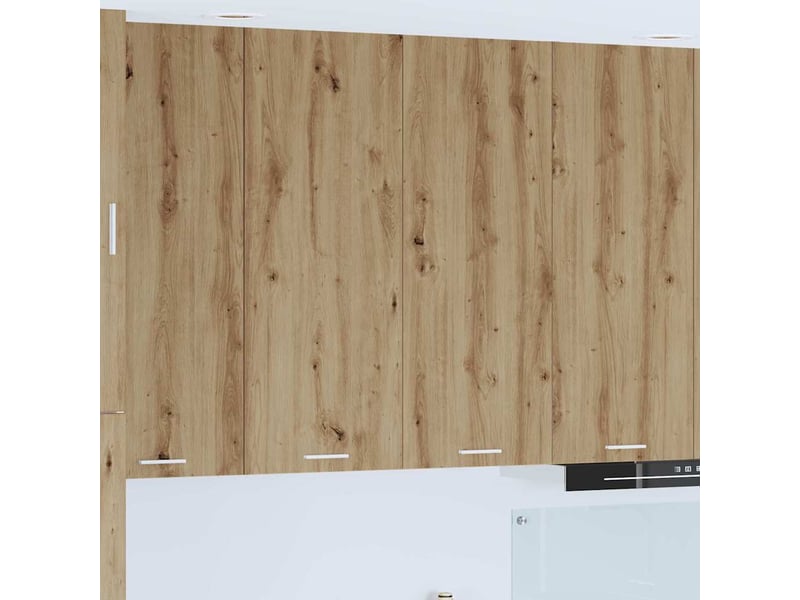  Meuble de rangement cuisine, armoire suspendue chêne artisanal 80x31x100cm shl5709  - Conforama B