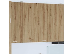Meuble de rangement cuisine, armoire suspendue chêne artisanal 80x31x100cm shl5709