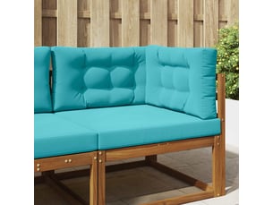 Coussin de canapé d'extérieur, coussin de chaise polyester turquoise 80 x 80 cm cf54180