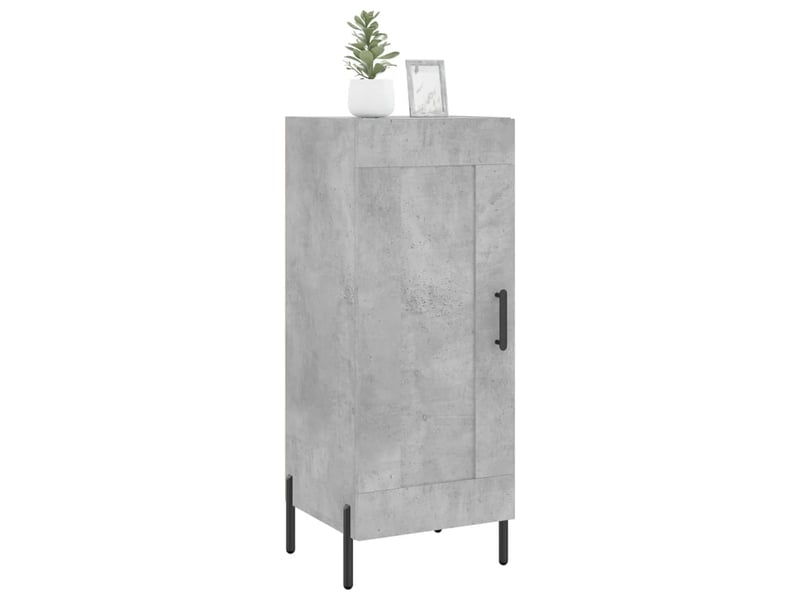  Buffet - bahut - meuble de rangement gris béton 34,5x34x90 cm bois d'ingénierie  - Conforama C