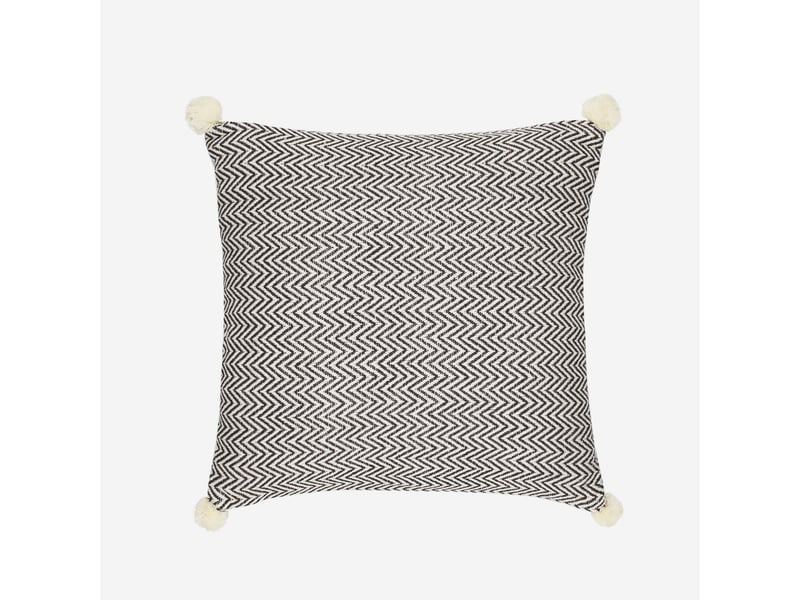  Coussin déco déhoussable 45x45 avec rembourrage cozy-a - gris  - Conforama A