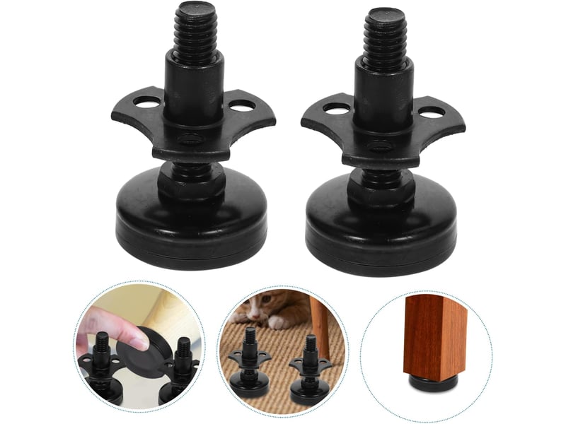  Nivellement réglables pour meubles tables et chaises à visser et pratiques faciles à installer et utiliser  - Conforama D