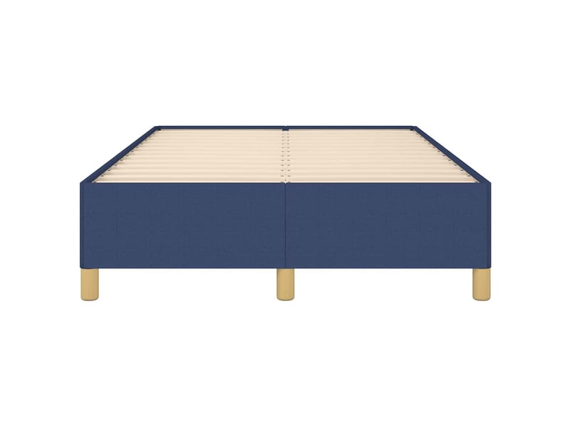  Lit double- lit adulte -  cadre de lit sans matelas bleu 120x190 cm tissu  - Conforama D