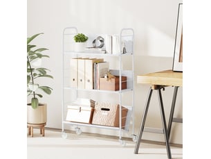 Bibliotheque coloris blanc 3 étagère(s) <strong>DESMIU</strong> <strong></strong> - 69 cm x 108 cm