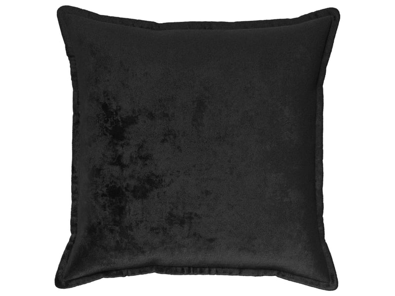 Lot de 2 housses de coussin houten noir 60 x 60 cm flanelle cf49549 - Conforama A