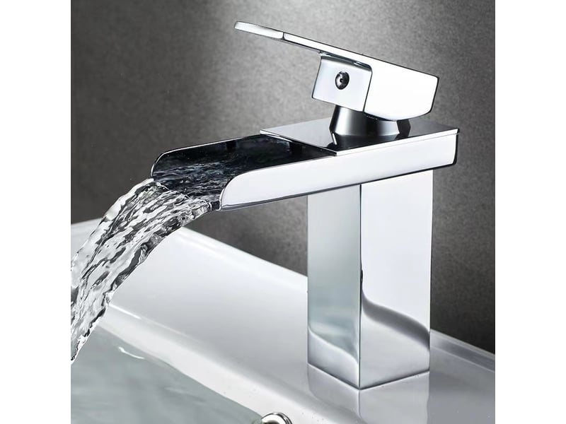  Robinet de salle de bain moderne cascade – eau froide et chaude  - Conforama B