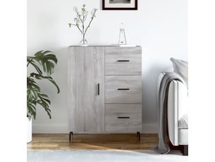 Buffet - bahut - meuble de rangement sonoma gris 69,5x34x90 cm bois d'ingénierie