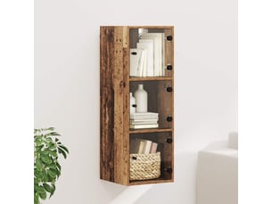 Meuble mural, meuble de rangement salon 35 x 37 x 102 cm bois d'ingénierie bois ancien