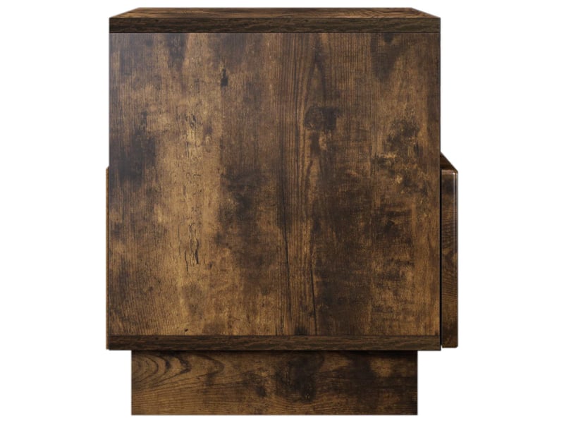  Meuble tv, banc tv 60x34,5x40 cm chêne fumé bois d'ingénierie  - Conforama E