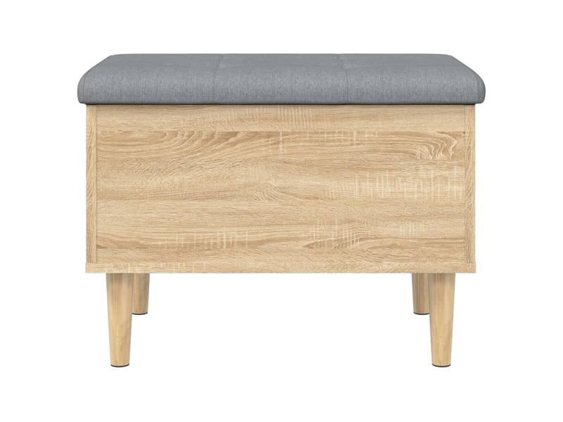  Banc chambre, banc de rangement chêne sonoma 62x42x46 cm bois d'ingénierie  - Conforama E