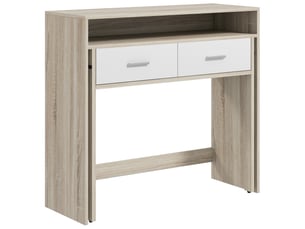 Console 2 tiroir(s) coloris blanc <strong></strong> <strong></strong>