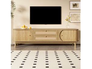Meuble tv coloris naturel 170 cm OKWISH