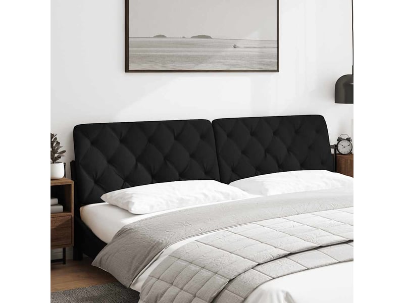  Coussin de tête de lit noir 200 cm tissu cf55961  - Conforama A
