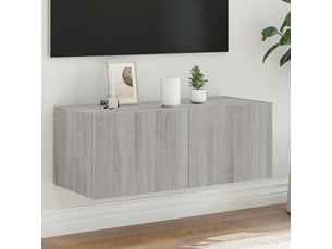 Meuble tv coloris gris 80 cm <strong></strong> <strong></strong>