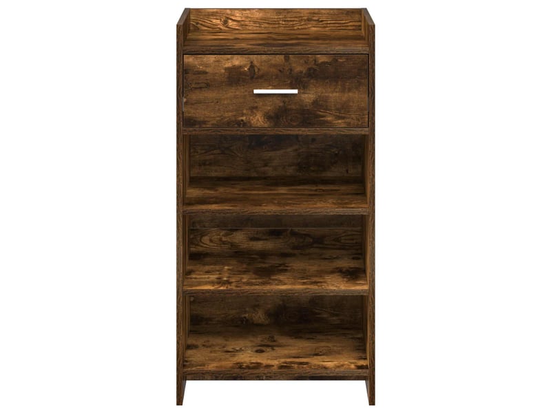  Meuble à chaussure, cabinet à chaussures avec tiroir chêne fumé 48x36x92 cm  - Conforama E