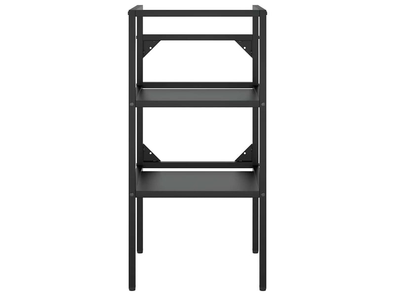  Cadre de lavabo de salle de bain vasque à encastrer noir fer shl6819  - Conforama D
