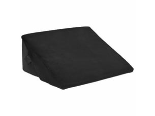 Coussin en coin noir 55 x 55 x 26 cm mousse à mémoire de forme cf56454