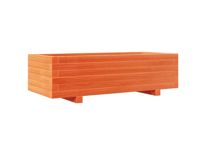  Jardinière - bac à fleurs  marron 90x40x26,5 cm bois de pin massif  - Conforama A
