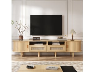Meuble tv coloris bois clair 170 cm MODENVIE  