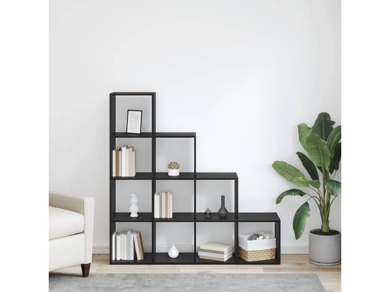 Cloison bibliothèque, meuble de rangement 10 niveaux 131,5 x 29 x 131,5 cm - Conforama D