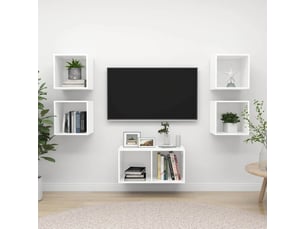 Meuble tv coloris blanc 37 cm <strong></strong>  <strong></strong>