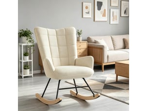 Pouf / repose pied <strong>MIVRAY </strong> <strong></strong> beige