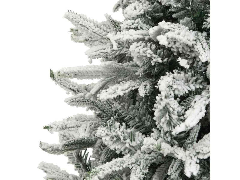  Sapin de noël artificiel, arbre de noël à flocons de neige vert 240 cm pvc et pe  - Conforama D