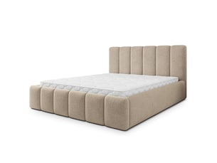 Lit coffre 120x200cm MASSENO coloris beige