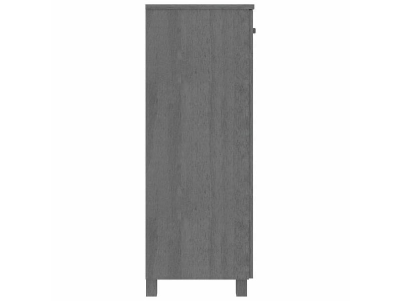  Meuble à chaussure, armoire à chaussures hamar gris foncé 85x40x108 cm pin massif  - Conforama D