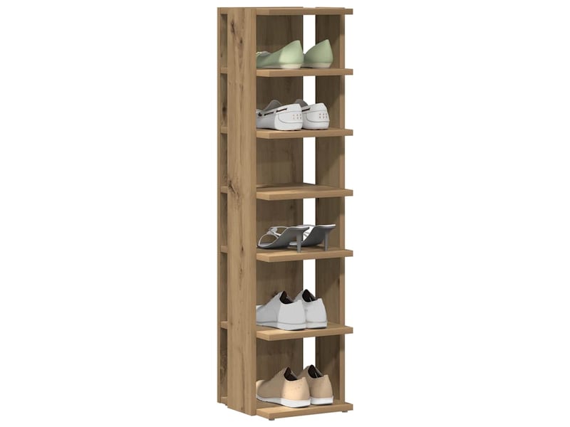  Meuble à chaussure | armoire à chaussures chêne artisanal bois d'ingénierie shl1940  - Conforama C