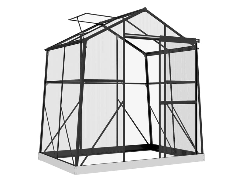  Serrechâssis froid, résistant aux intempéries, 192 x 131 x 203 cm, noir  - Conforama A