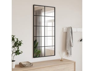 Miroir rectangulaire à fixer coloris noir <strong></strong>  <strong></strong> - 50 cm x 100 cm