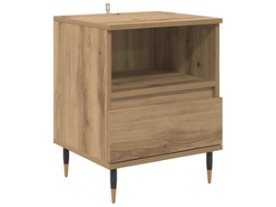 Table de chevet - cabinet de chevet - table de nuit chêne artisanal 40 x 35 x 50 cm