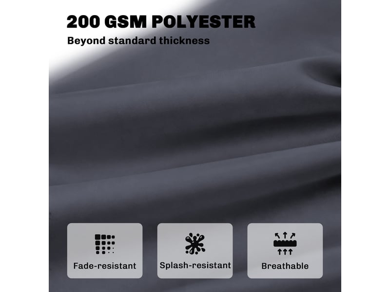  Coussin de banc 3 places avec dossier polyester gris foncé 150 x 98 x 8 cm  - Conforama D