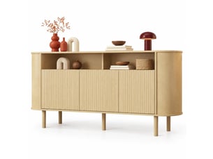 Buffet 3 porte(s) 0 tiroir(s) - 160 cm coloris naturel