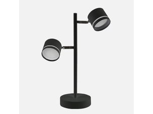 Lampe de table fabrilamp ortiga 2 x gx53 18 w 4000 k 1600 lm noir