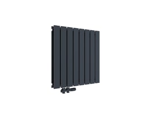 Emke radiateur eau chaude en acier tube plat radiateur mural anthracite 63 x 61,6cm 805w double couche