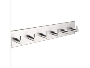Porte ustensiles cuisine mural inox porte-ustensiles de cuisine en acier inoxydable barre de crédence cuisine inox 40cm crochet, multicolore