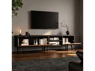 Meuble tv coloris noir