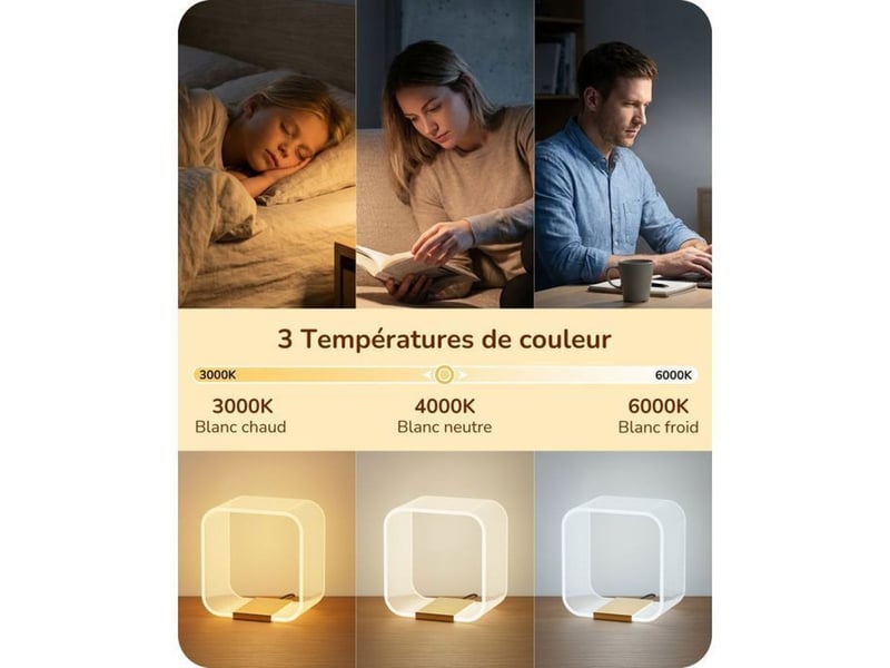  Lampe de chevet led moderne t010 or a poser aluminium et acrylique dimmable 3 temperatures 370618_AACKH11980_6_DROPFR - Conforama B