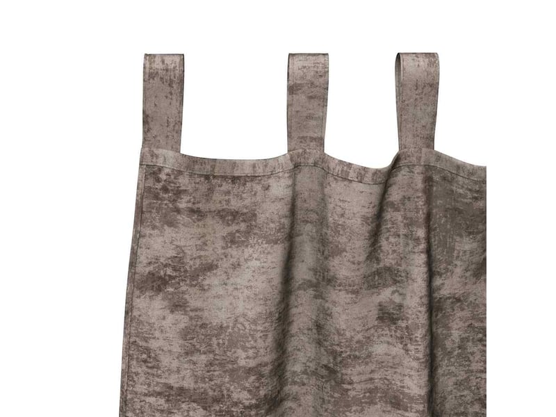  Lot de 2 rideaux en velours, rideaux de fenêtre cappuccino 175 x 140 cm velours cf44157  - Conforama E