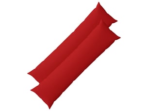 Lot de 2 coussins avec oreiller, coussins décoratifs heerlen rouge tissu cf50312