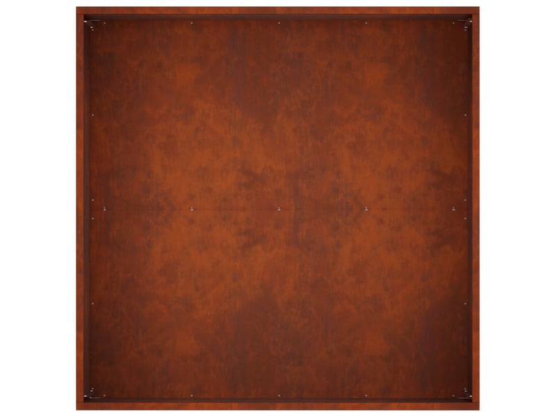  Jardinière - cache-pot de jardin rouillé 80 x 80 x 40 cm acier patiné  - Conforama E