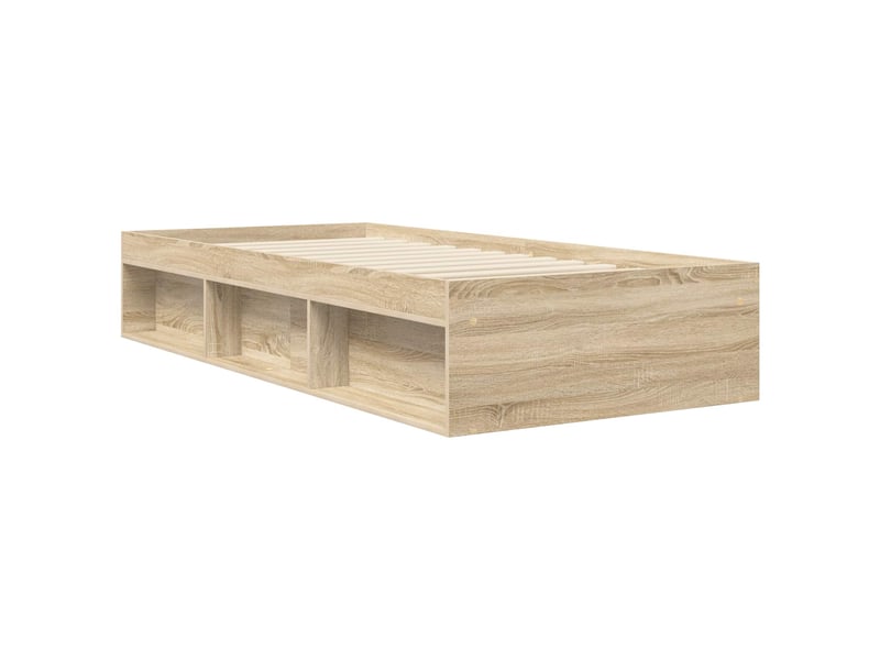 Lit simple- lit adulte - cadre de lit avec rangement chêne sonoma 80 x 200 cm - Conforama B