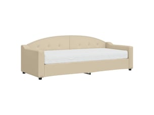 Lit simple 80x200 cm coloris beige