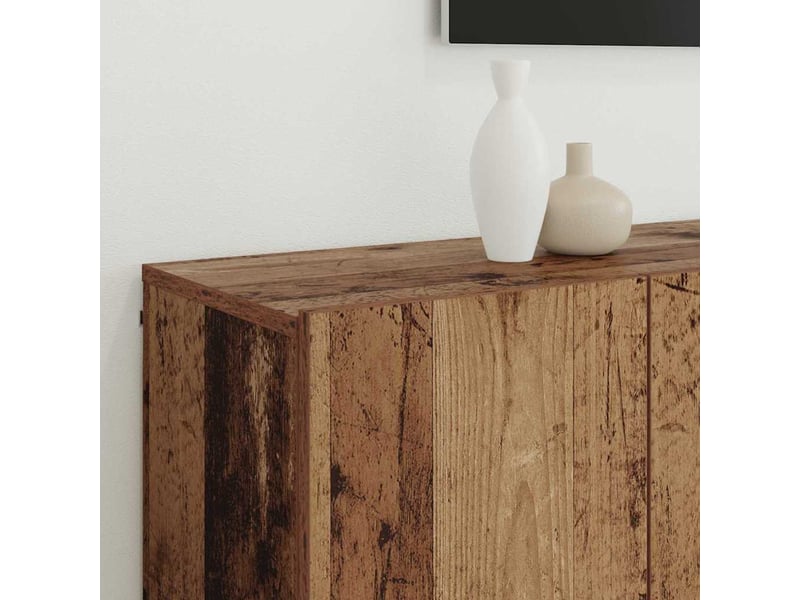  Unites tv 4 pcs bois ancien bois d'ingénierie  - Conforama D
